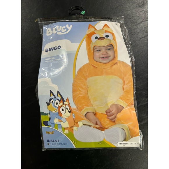 Spirit Halloween Bluey Bingo‎ Costume Unisex Infant Size 12-18 Months COMPLETE - Picture 7 of 10